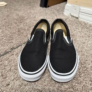 Vans Black Slip-On Flats